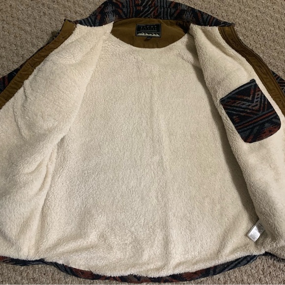 Jachs Men's Patterned Shirt Jacket - Navy and Red - Picture 9 of 11